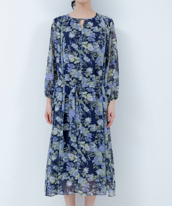 ジャイロ JAYRO 花柄シフォンワンピース