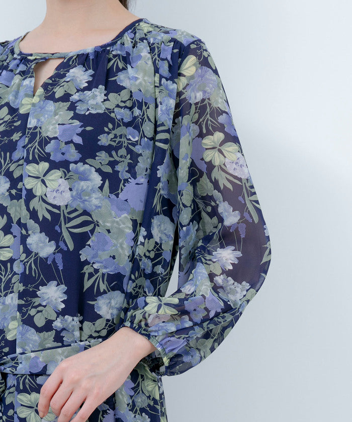 ジャイロ JAYRO 花柄シフォンワンピース