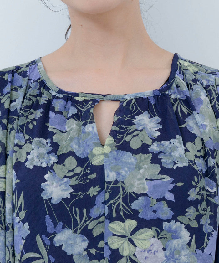 ジャイロ JAYRO 花柄シフォンワンピース