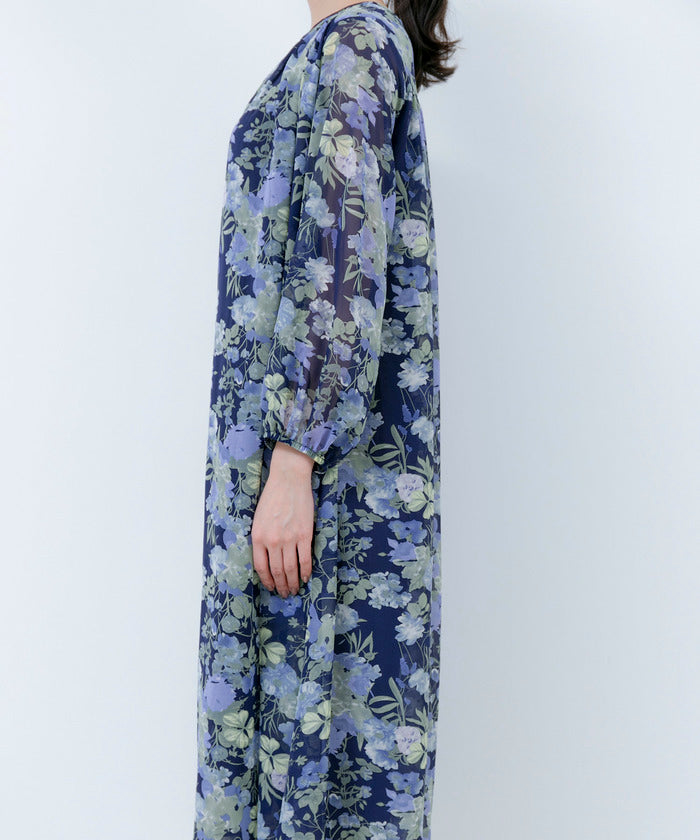 ジャイロ JAYRO 花柄シフォンワンピース