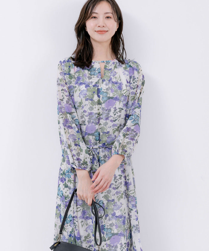ジャイロ JAYRO 花柄シフォンワンピース