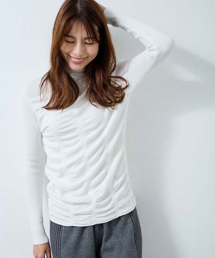 ジャイロ JAYRO シャリングギャザーニットプルオーバー  R31 536 （シロ） シロ