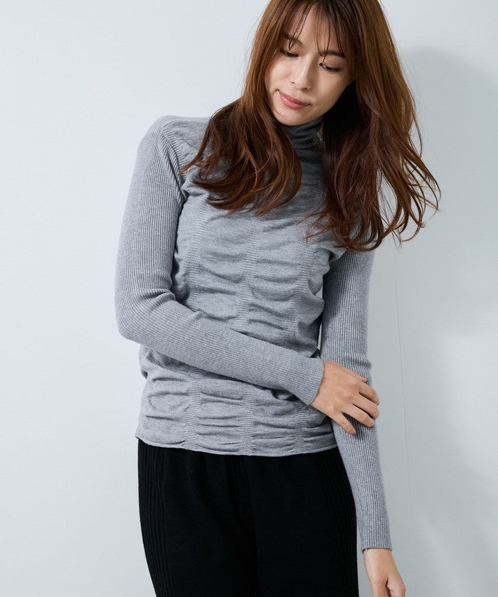 ジャイロ JAYRO シャリングギャザーニットプルオーバー  R31 536 （グレー） グレー