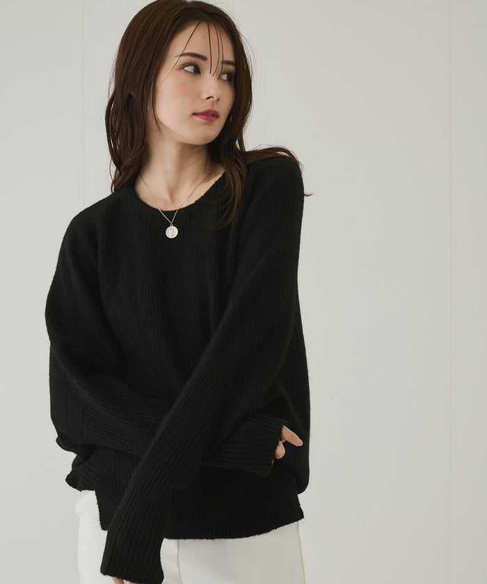 JAYRO Gyro Special Blended Wool Multi-Switch Dolman Pullover