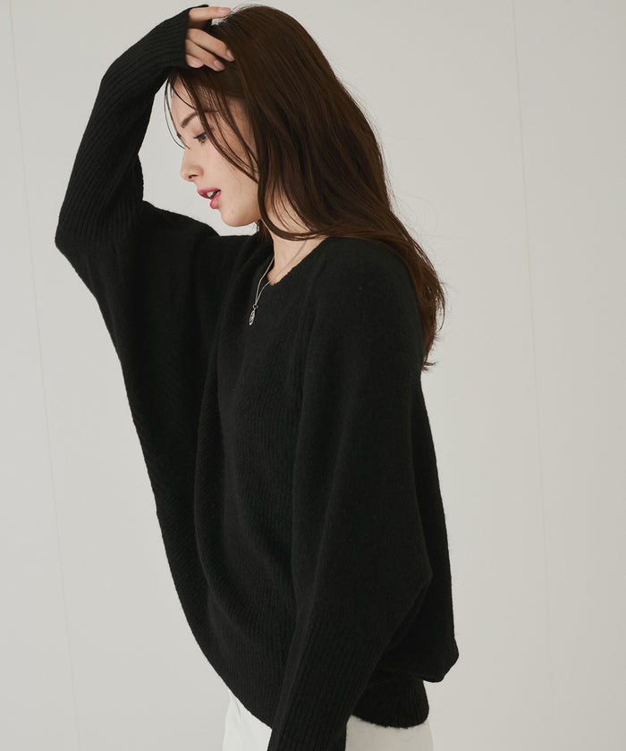 JAYRO Gyro Special Blended Wool Multi-Switch Dolman Pullover