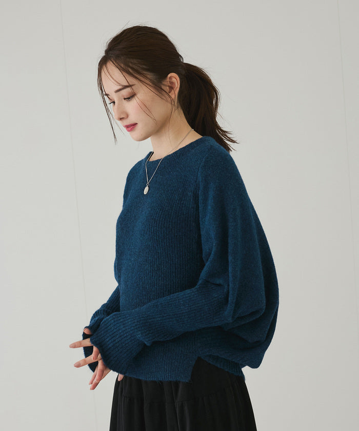 JAYRO Gyro Special Blended Wool Multi-Switch Dolman Pullover