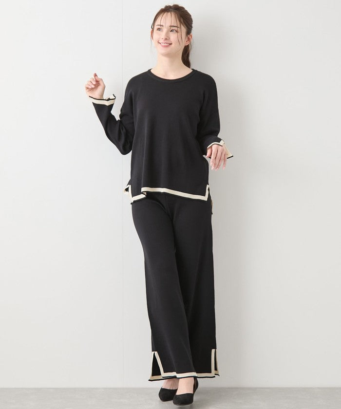 ジャイロ JAYRO 配色ニットパンツセットアップ  151ー192951  セレクション （シロ） シロ