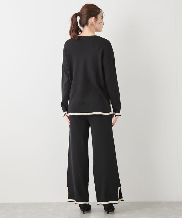 ジャイロ JAYRO 配色ニットパンツセットアップ  151ー192951  セレクション （シロ） シロ