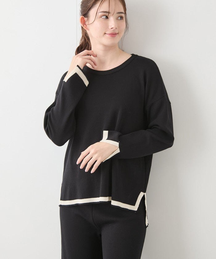 ジャイロ JAYRO 配色ニットパンツセットアップ  151ー192951  セレクション （シロ） シロ