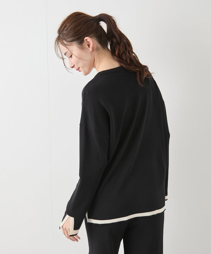 ジャイロ JAYRO 配色ニットパンツセットアップ  151ー192951  セレクション （シロ） シロ
