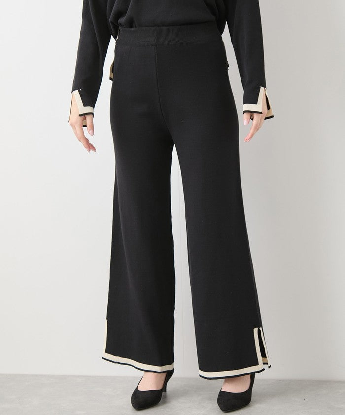 ジャイロ JAYRO 配色ニットパンツセットアップ  151ー192951  セレクション （シロ） シロ