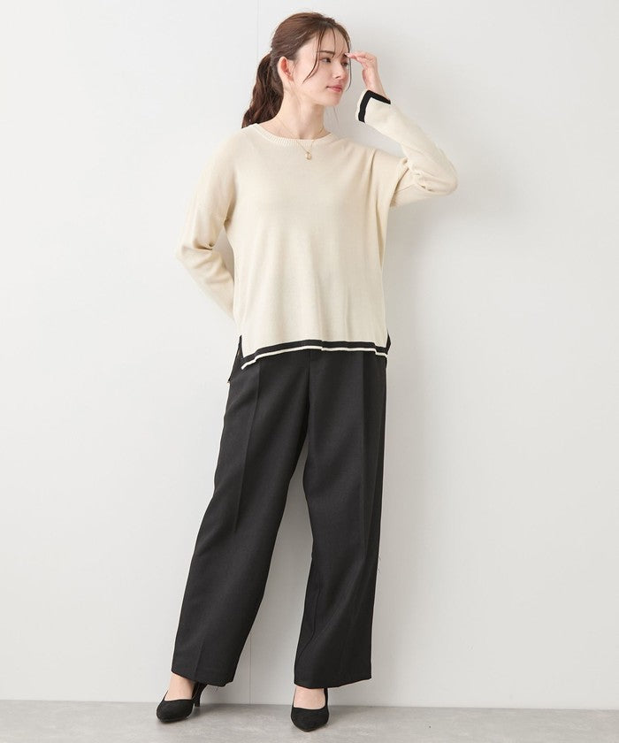 ジャイロ JAYRO 配色ニットパンツセットアップ  151ー192951  セレクション （シロ） シロ
