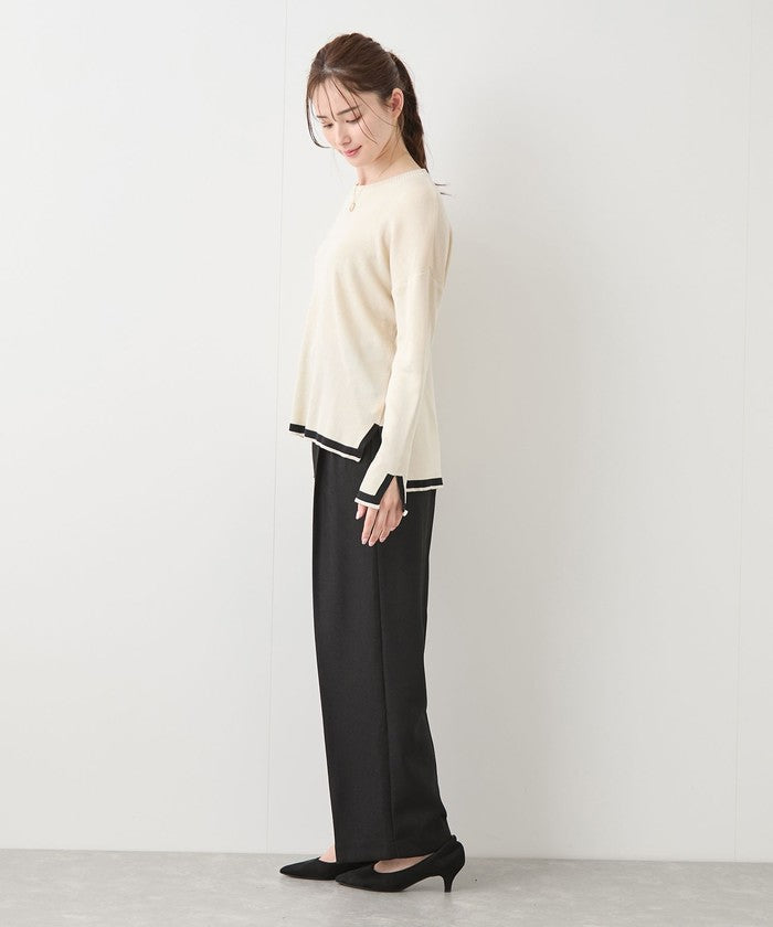 ジャイロ JAYRO 配色ニットパンツセットアップ  151ー192951  セレクション （シロ） シロ
