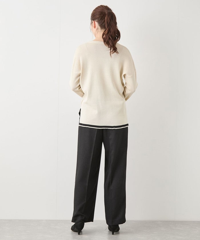ジャイロ JAYRO 配色ニットパンツセットアップ  151ー192951  セレクション （シロ） シロ