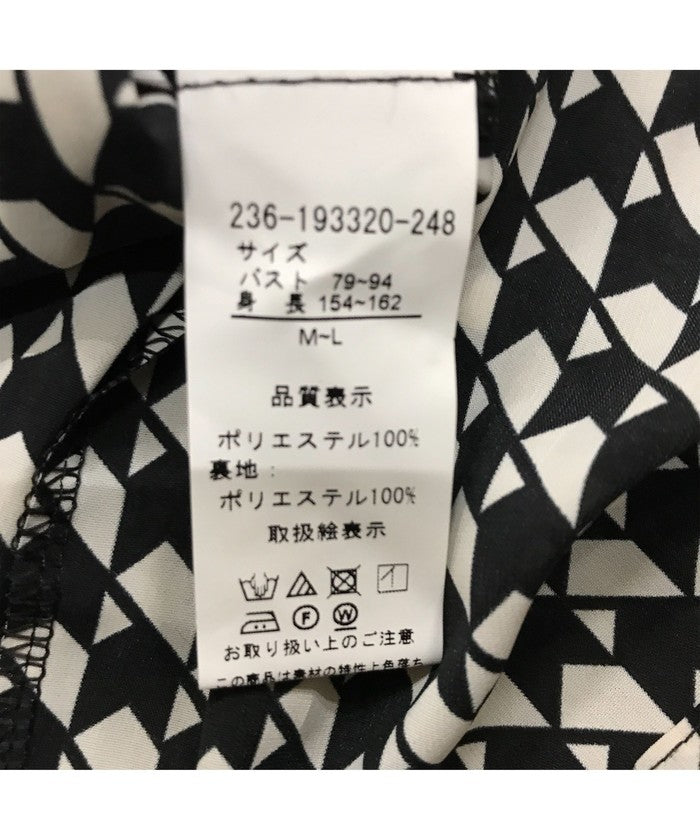 ジャイロ JAYRO 幾何学柄ワンピース   （ブラック） ブラック