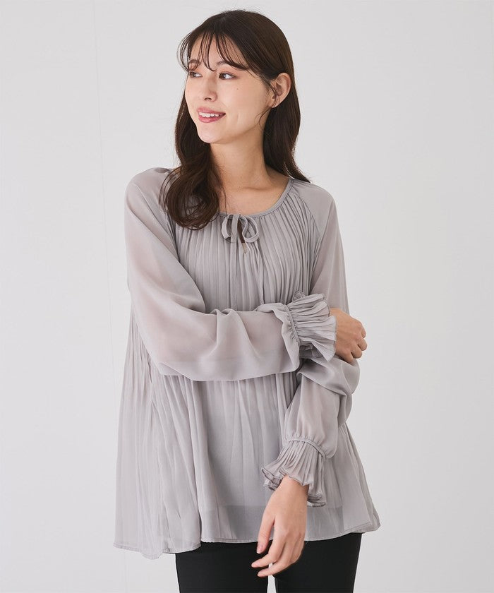 ジャイロ JAYRO ギャザーチュニックブラウス （グレー） グレー