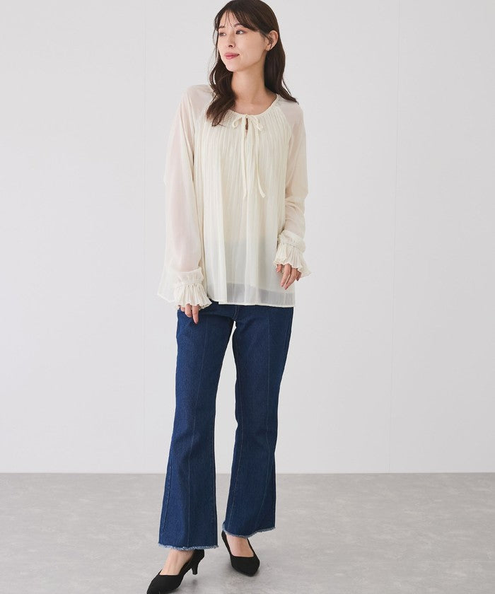 ジャイロ JAYRO ギャザーチュニックブラウス （グレー） グレー