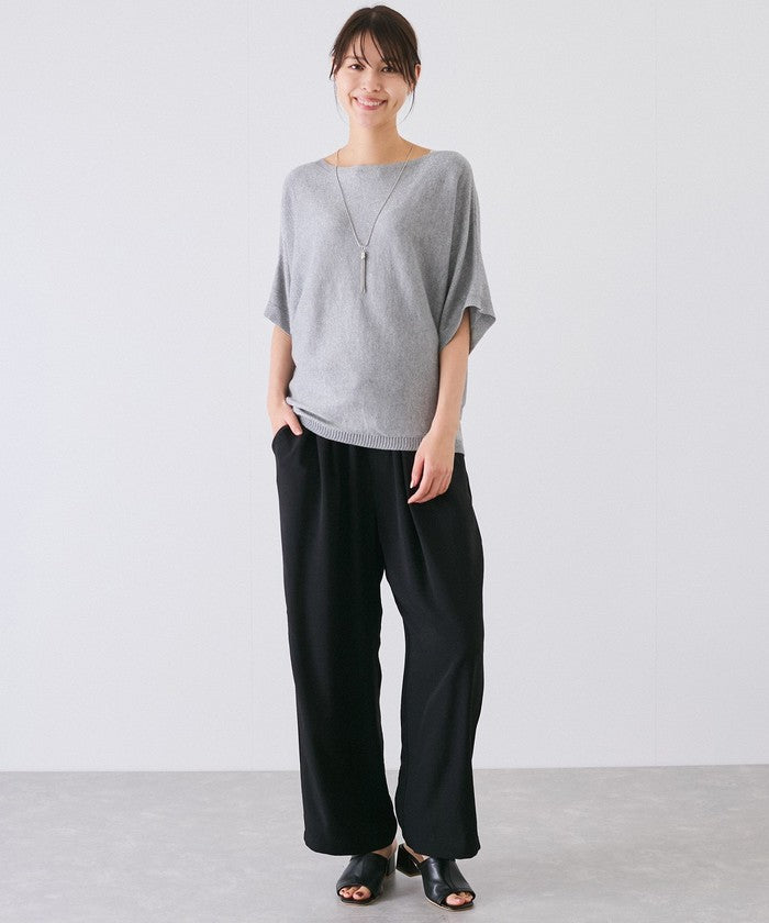 ジャイロ JAYRO ドルマン5分袖ラメニット  N12ー266A （グレー） グレー