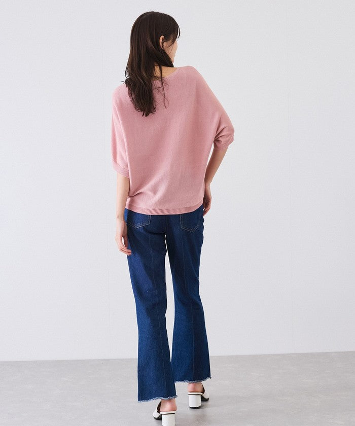 ジャイロ JAYRO ドルマン5分袖ラメニット  N12ー266A （グレー） グレー