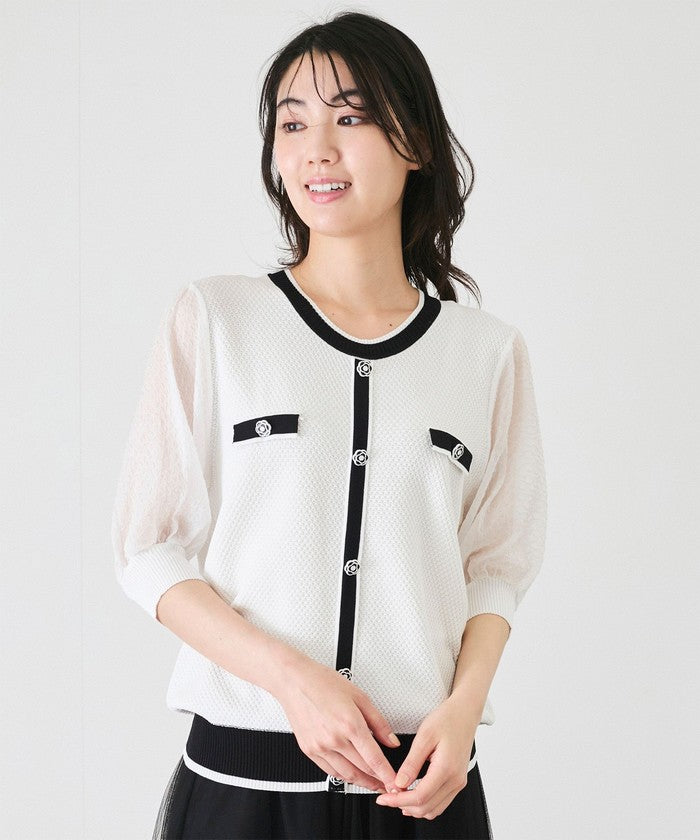 ジャイロ JAYRO カメリアボタン配色プルオーバー  （ホワイト） ホワイト