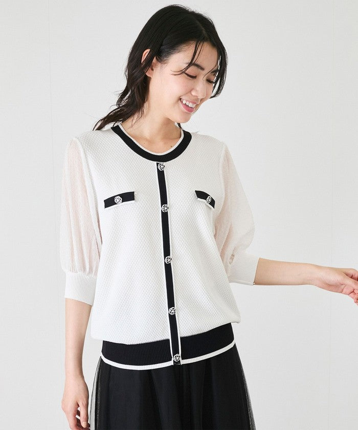 ジャイロ JAYRO カメリアボタン配色プルオーバー  （ホワイト） ホワイト