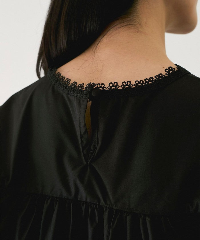 ジャイロ JAYRO レース切り替えブラウス    （ブラック） ブラック