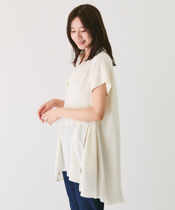 ジャイロ JAYRO Aラインチュニックブラウス （グリーン1） グリーン1