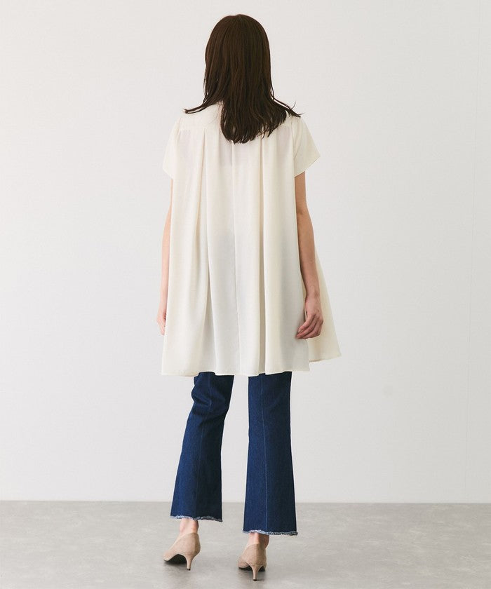 ジャイロ JAYRO Aラインチュニックブラウス （グリーン1） グリーン1