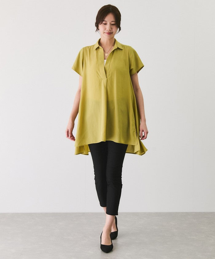 ジャイロ JAYRO Aラインチュニックブラウス （グリーン1） グリーン1