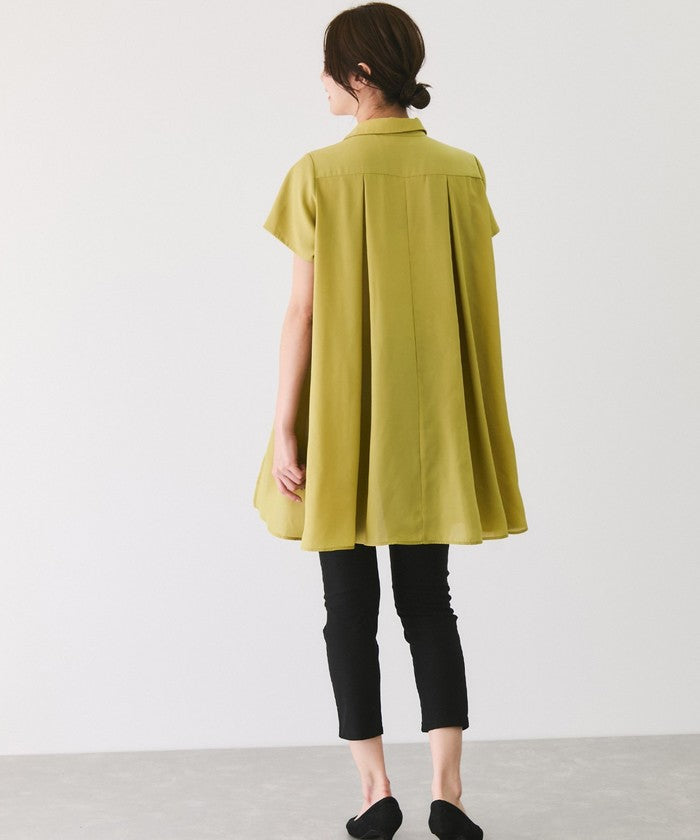 ジャイロ JAYRO Aラインチュニックブラウス （グリーン1） グリーン1