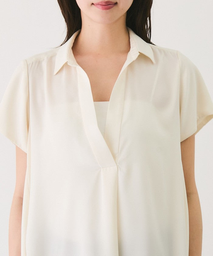 ジャイロ JAYRO Aラインチュニックブラウス （グリーン1） グリーン1