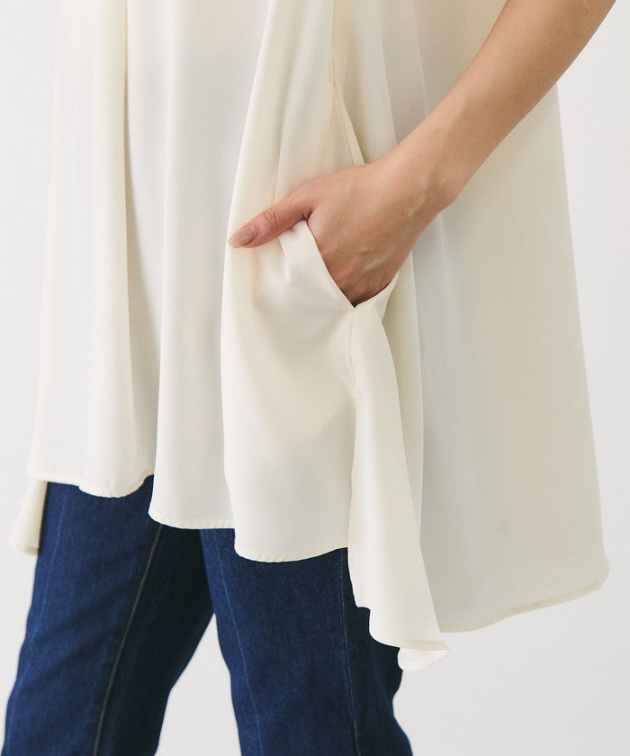 ジャイロ JAYRO Aラインチュニックブラウス （グリーン1） グリーン1