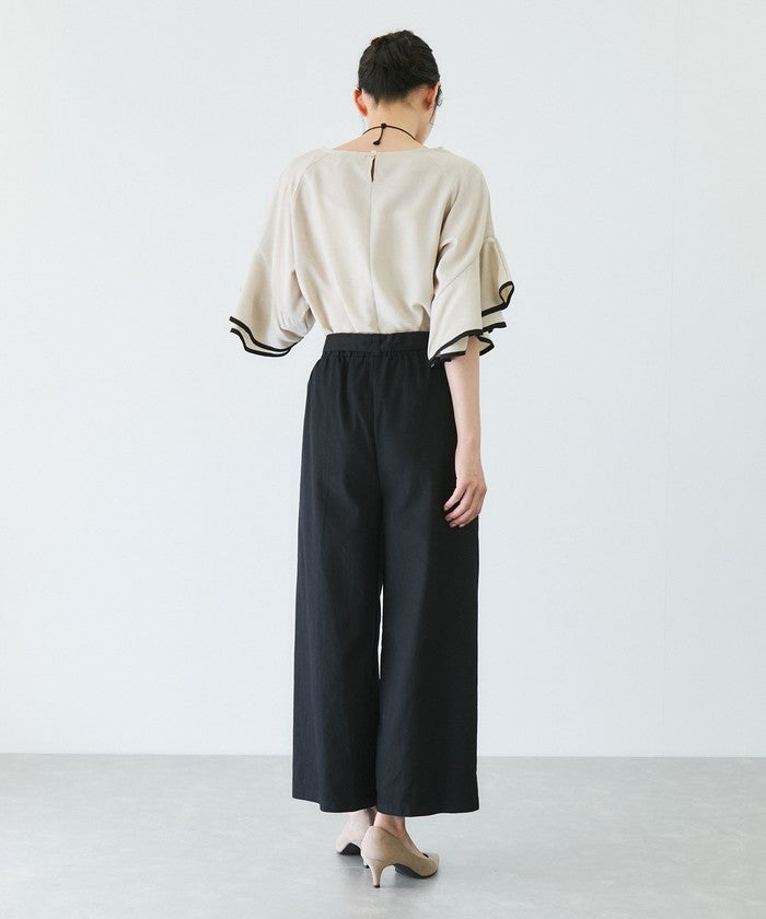 ジャイロ JAYRO スラブデニムクロプトワイドパンツ （ブラック） ブラック