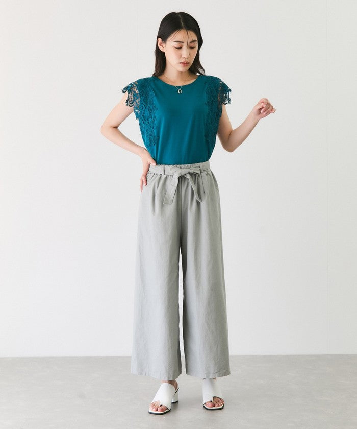 ジャイロ JAYRO スラブデニムクロプトワイドパンツ （ブラック） ブラック