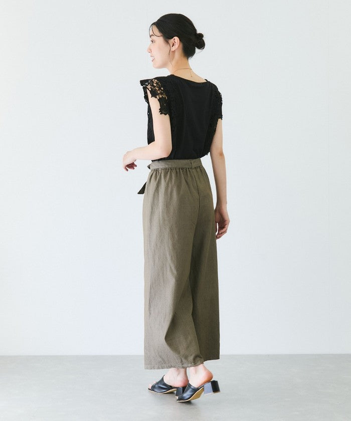 ジャイロ JAYRO スラブデニムクロプトワイドパンツ （ブラック） ブラック