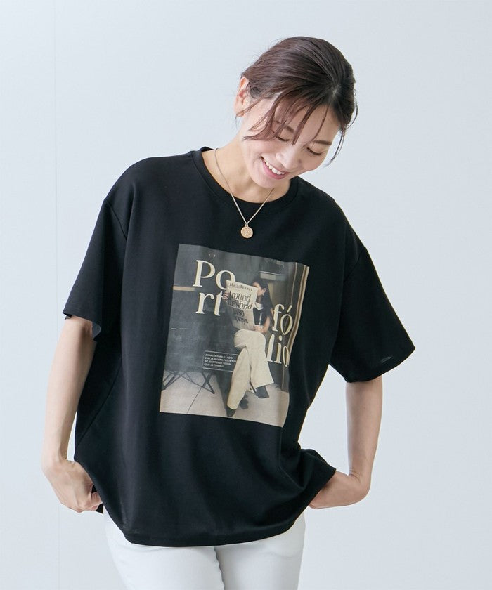 ジャイロ JAYRO フォトプリントTシャツ N12ー600A （ブラック） ブラック