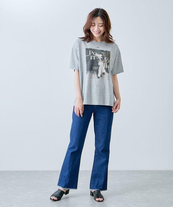 ジャイロ JAYRO フォトプリントTシャツ N12ー600A （ブラック） ブラック