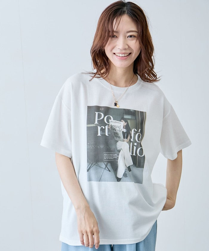 ジャイロ JAYRO フォトプリントTシャツ N12ー600A （ブラック） ブラック