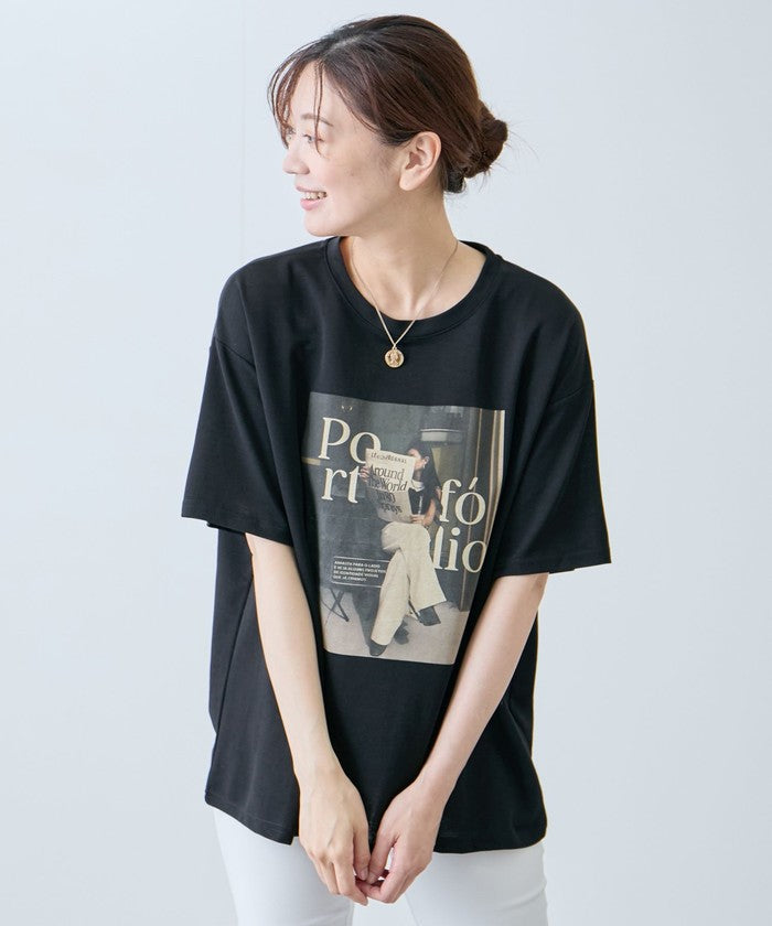 ジャイロ JAYRO フォトプリントTシャツ N12ー600A （ブラック） ブラック