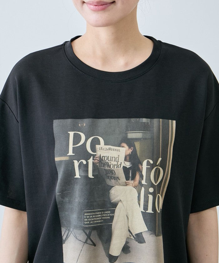ジャイロ JAYRO フォトプリントTシャツ N12ー600A （ブラック） ブラック