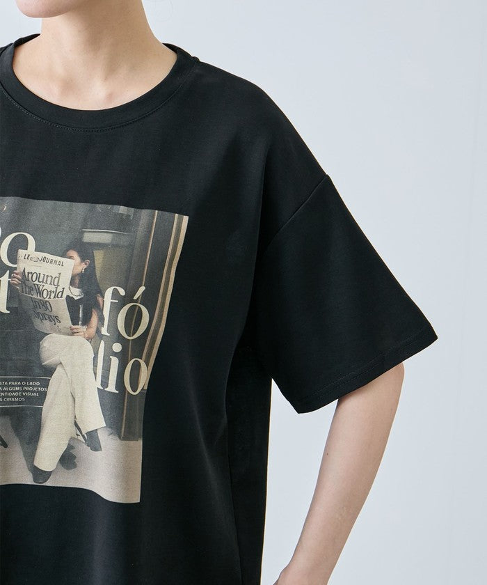 ジャイロ JAYRO フォトプリントTシャツ N12ー600A （ブラック） ブラック