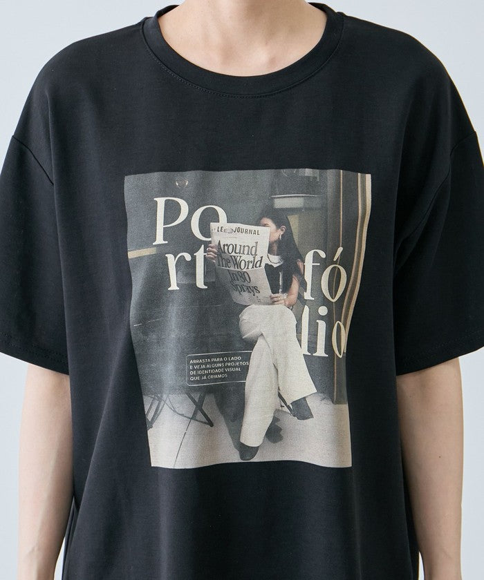 ジャイロ JAYRO フォトプリントTシャツ N12ー600A （ブラック） ブラック