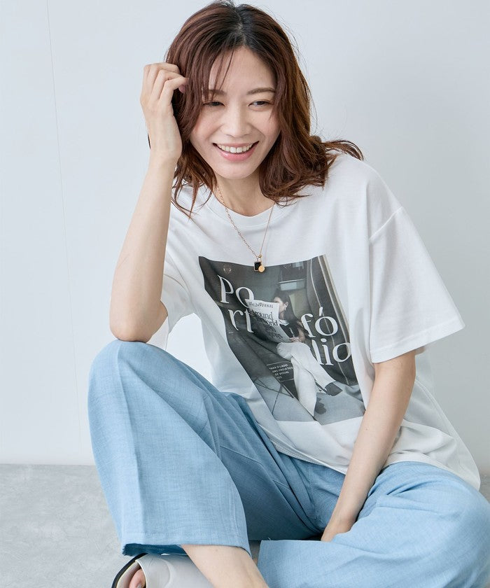 ジャイロ JAYRO フォトプリントTシャツ N12ー600A （ホワイト） ホワイト