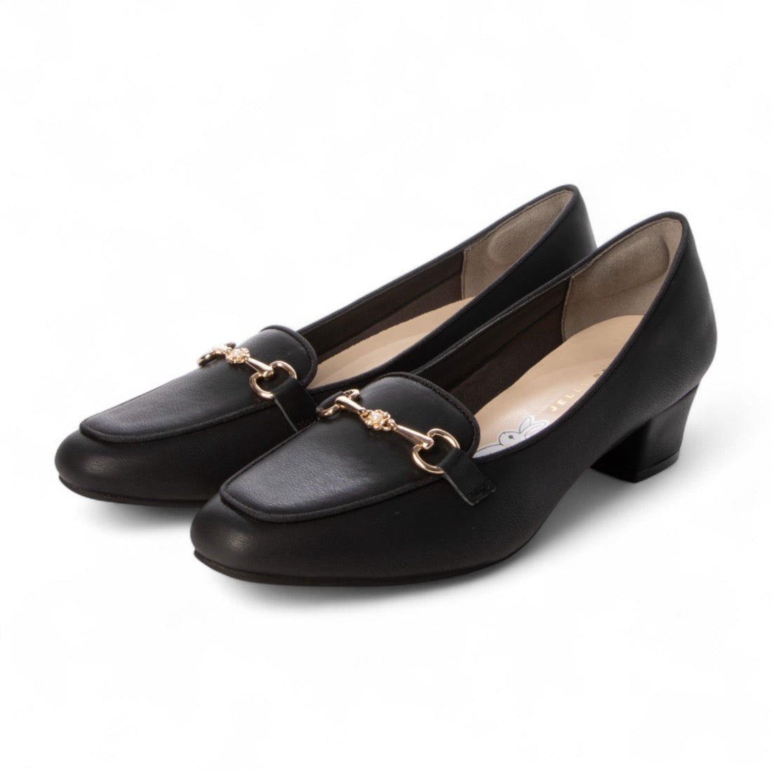 ジェリービーンズ JELLY BEANS レディースフワサラパンプス （BLK） BLK