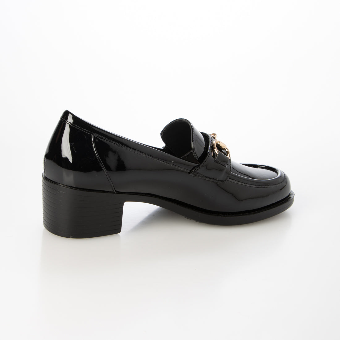 ジェリービーンズ JELLY BEANS 【Made in Japan】雨晴兼用ビットヒールローファー 404-69157 （ブラックエナメル） ブラックエナメル