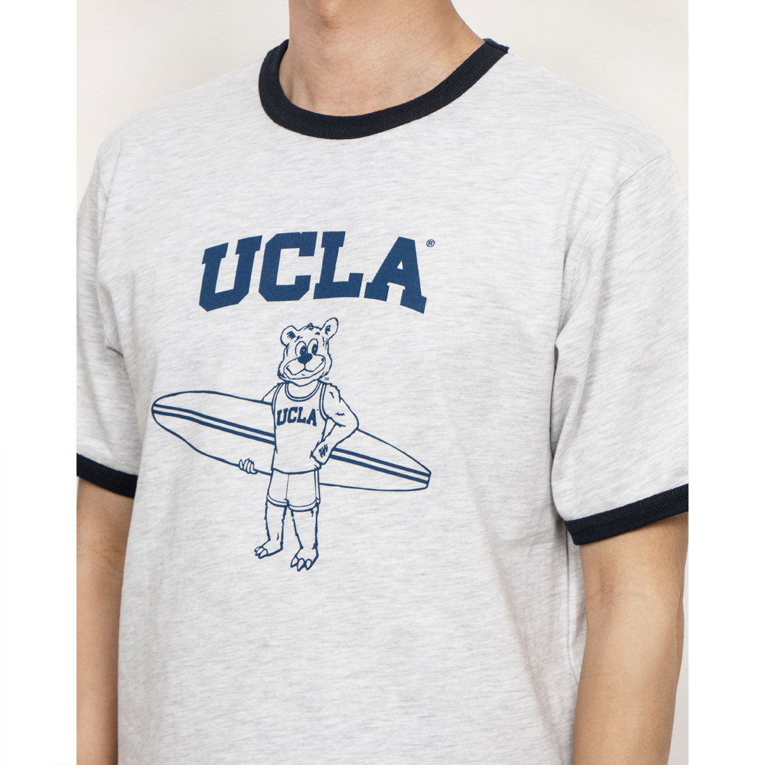 ジェーイーモーガン JEMORGAN UCLA  カレッジリンガーネックTシャツ （ホワイト） ホワイト