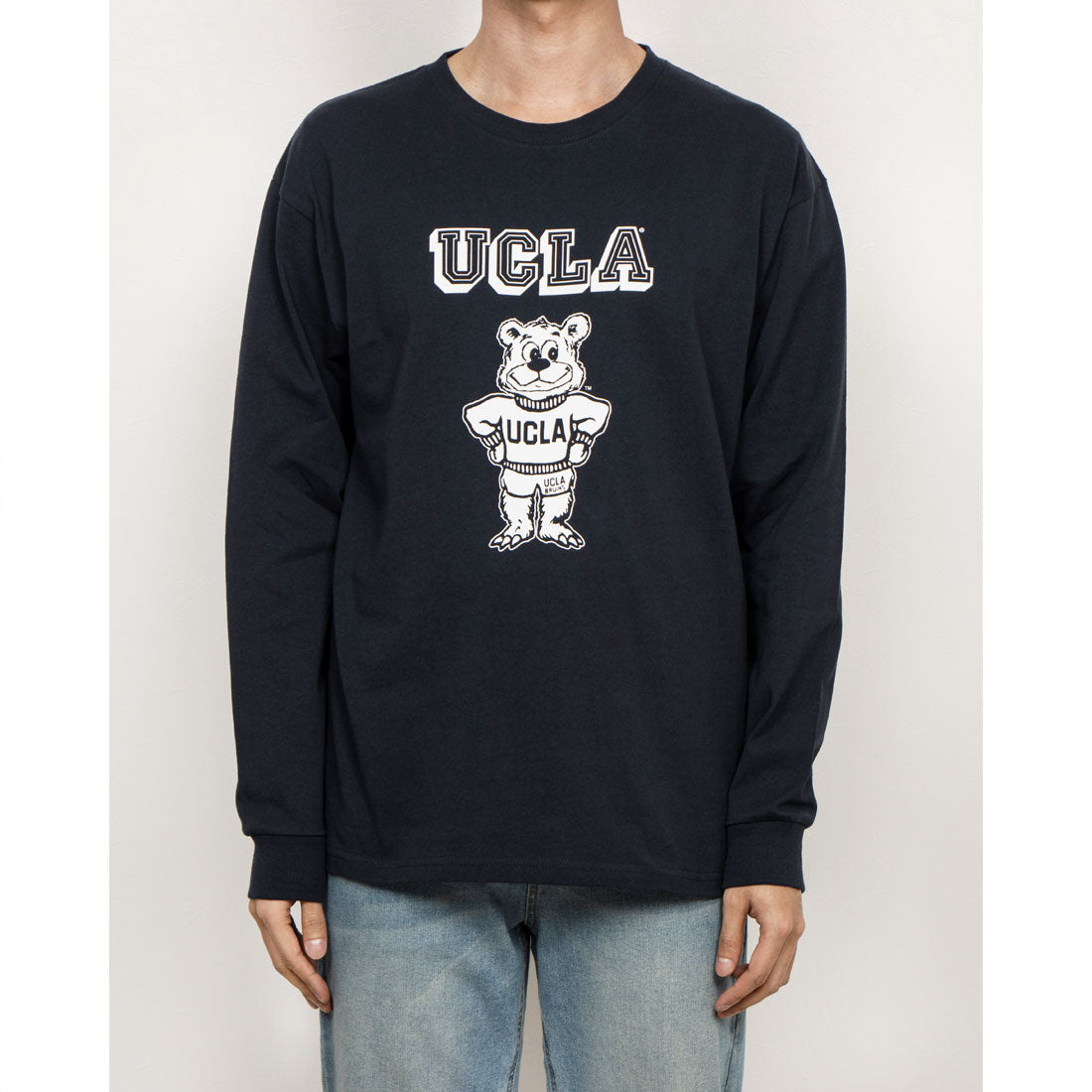 ジェーイーモーガン JEMORGAN UCLA  カレッジクルーネックロングスリーブTシャツ （ネイビー） ネイビー