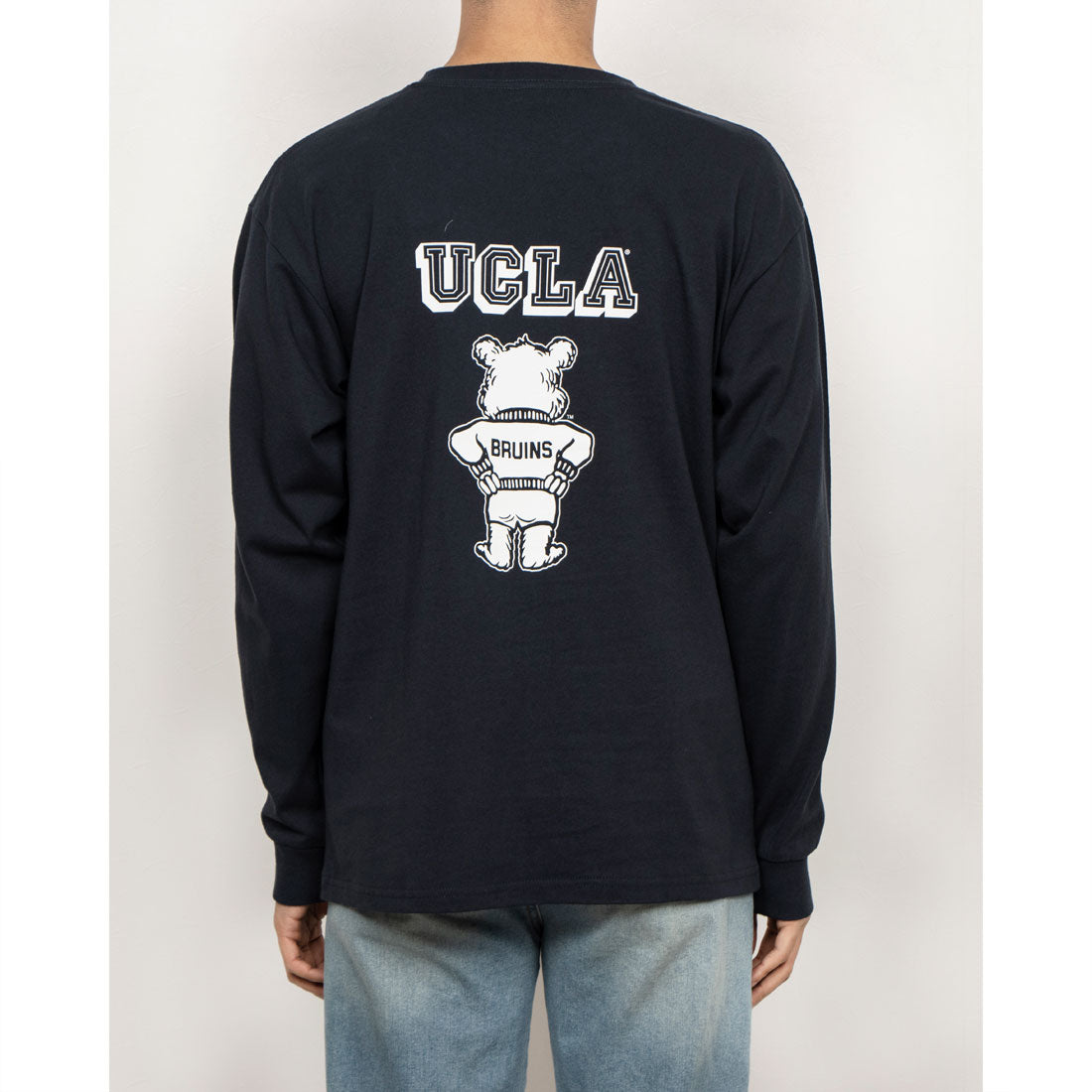 ジェーイーモーガン JEMORGAN UCLA  カレッジクルーネックロングスリーブTシャツ （ネイビー） ネイビー