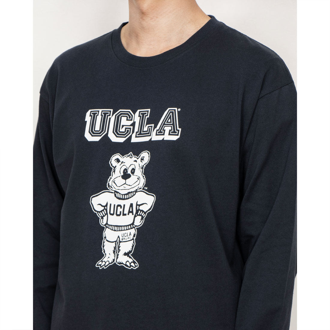 ジェーイーモーガン JEMORGAN UCLA  カレッジクルーネックロングスリーブTシャツ （ネイビー） ネイビー