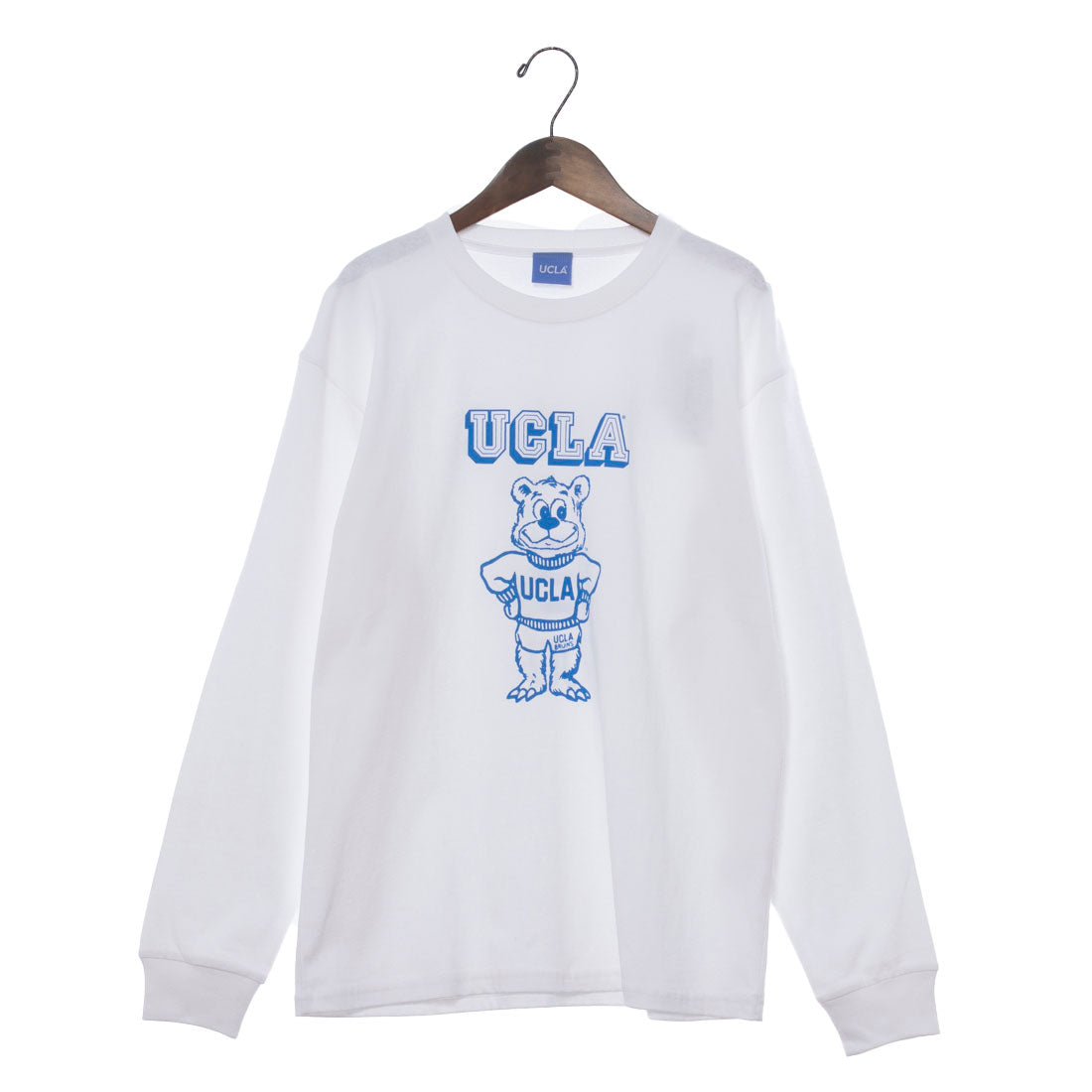 ジェーイーモーガン JEMORGAN UCLA  カレッジクルーネックロングスリーブTシャツ （ホワイト） ホワイト